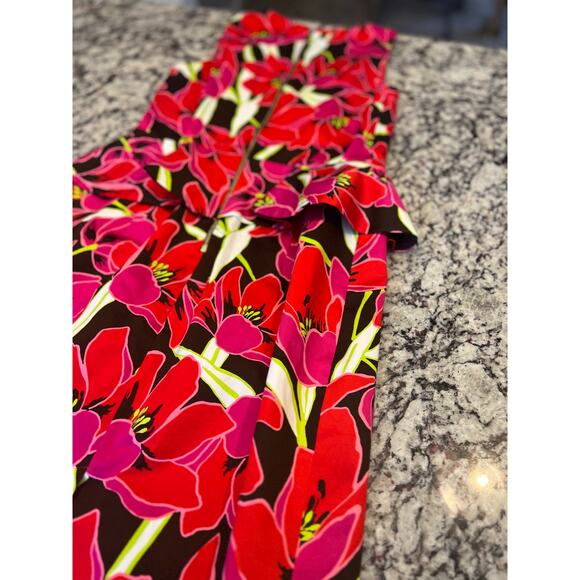 Kate Spade New York tropical floral peplum sheath dress size 4 - Picture 10 of 15